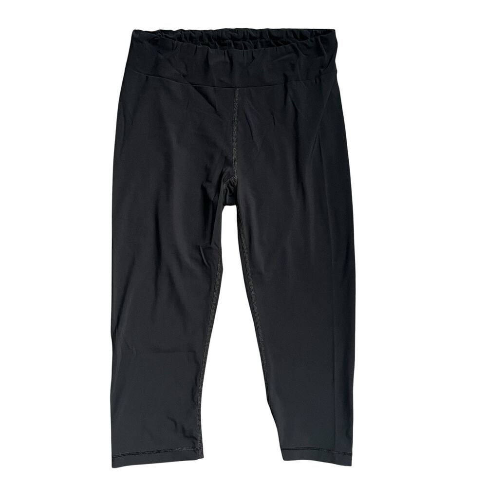 Sweaty Betty Womens Black Capri Leggings Size Small Rear Zipper Pocket
